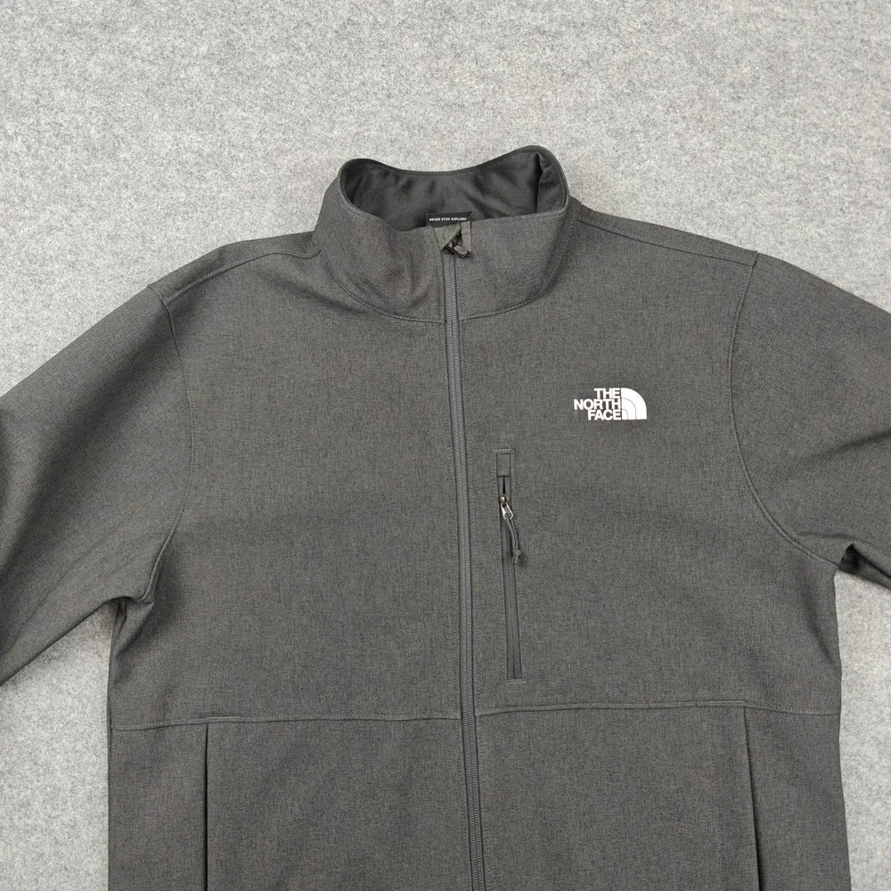 The North Face‎ Jacket Mens Large Gray Windwall Softshell Full Zip NF0A4R2ADYZ